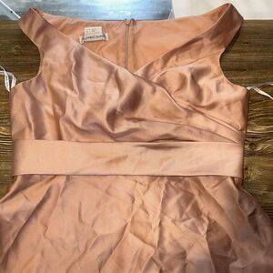 Alfred Sung Dress Women 18 Toasted Sugar Maxi Formal Event Long Gown. NWOT. 13